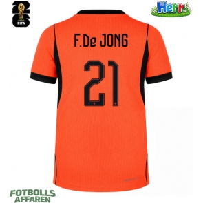 Nederländerna Frenkie de Jong #21 Hemmatröja VM 2026 Kortärmad